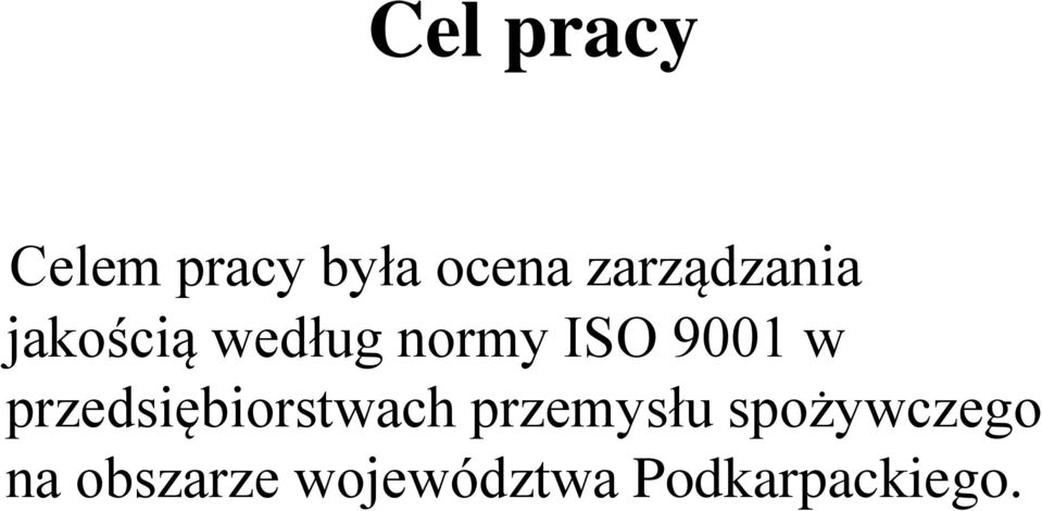 9001 w przedsiębiorstwach przemysłu