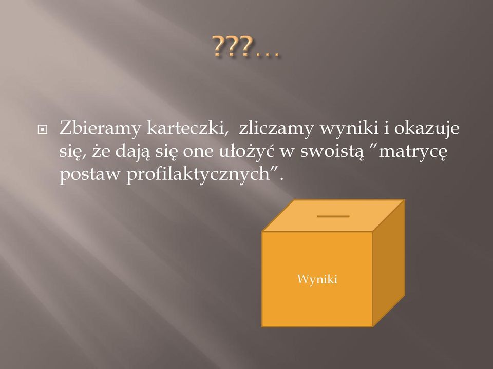 się one ułożyć w swoistą