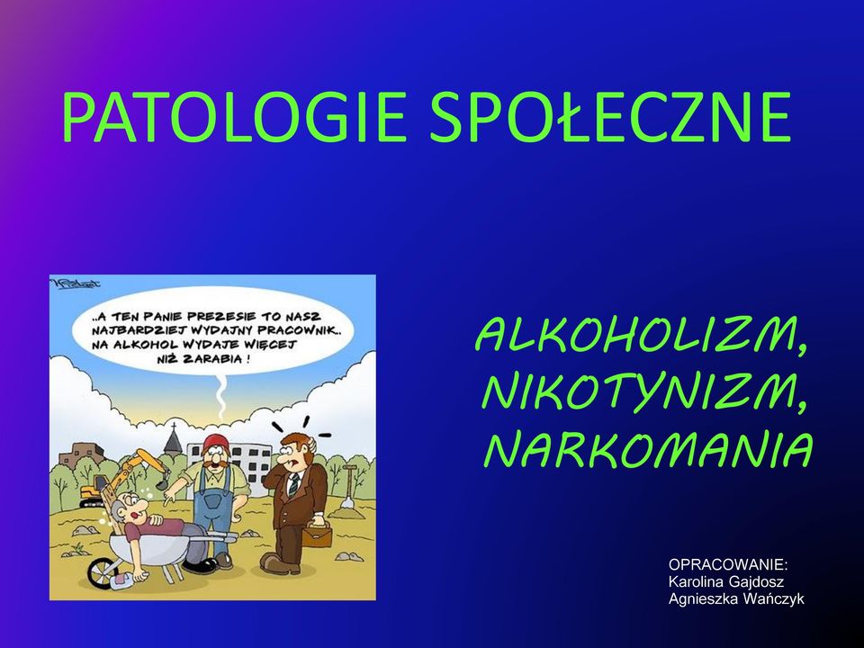 NARKOMANIA OPRACOWANIE: