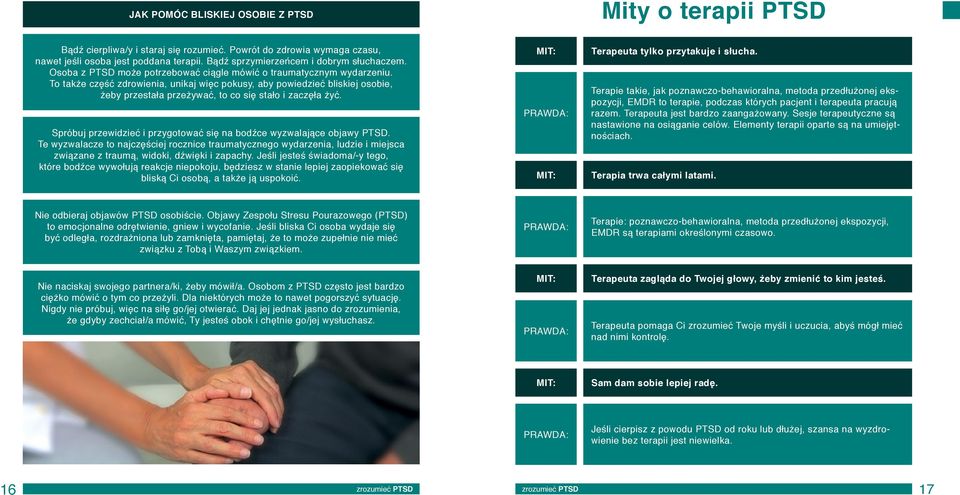 To także część zdrowienia, unikaj więc pokusy, aby powiedzieć bliskiej osobie, żeby przestała przeżywać, to co się stało i zaczęła żyć.