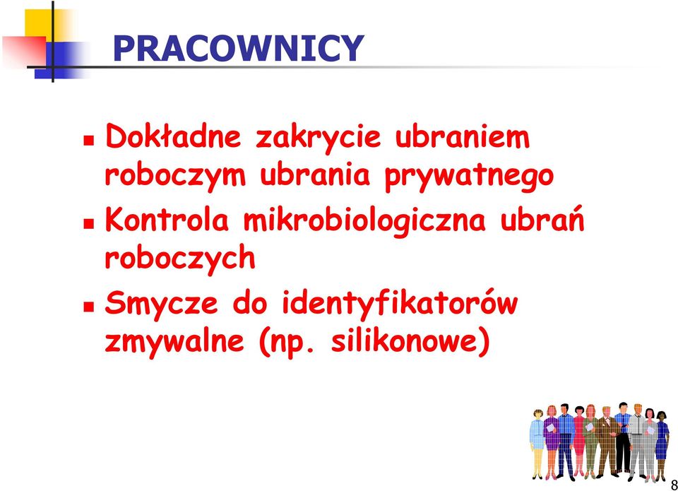 mikrobiologiczna ubrań roboczych Smycze