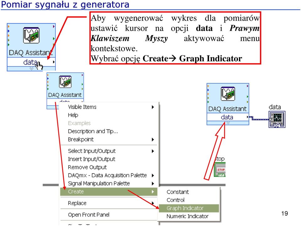 data i Prawym Klawiszem Myszy aktywować menu