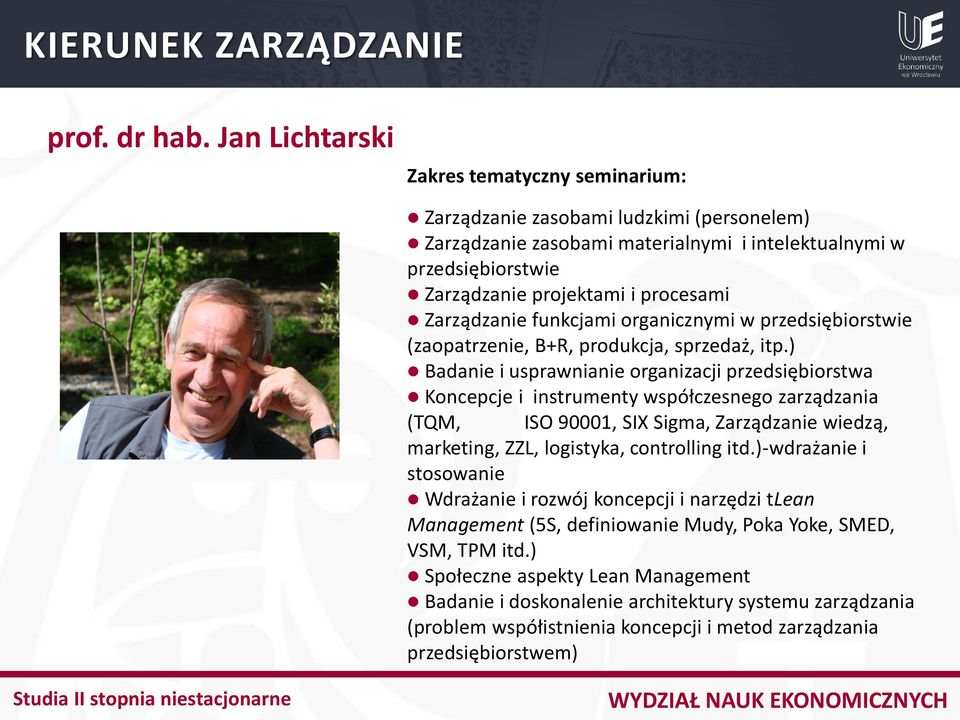 organicznymi w przedsiębiorstwie (zaopatrzenie, B+R, produkcja, sprzedaż, itp.