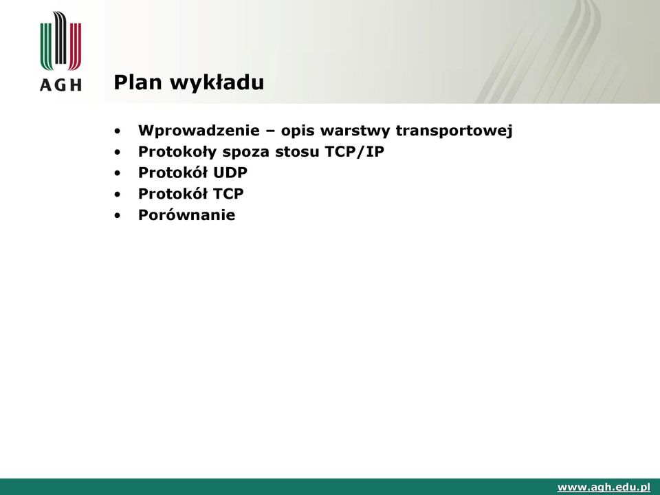 Protokoły spoza stosu TCP/IP