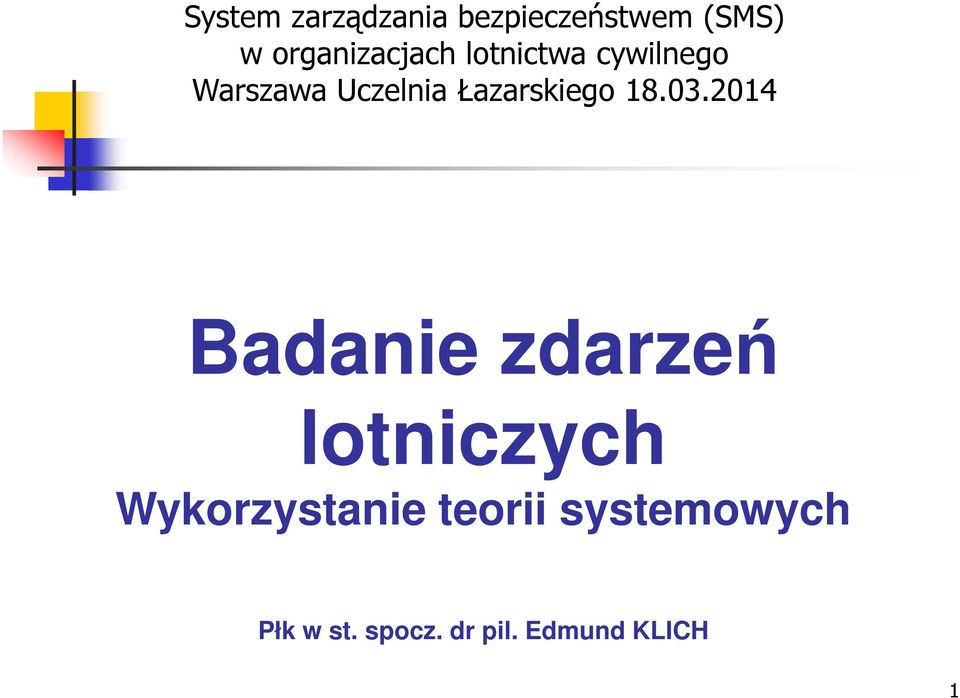 Łazarskiego 18.03.