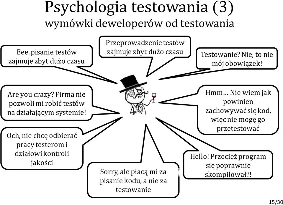 Firma nie pozwoli mi robić testów na działającym systemie!