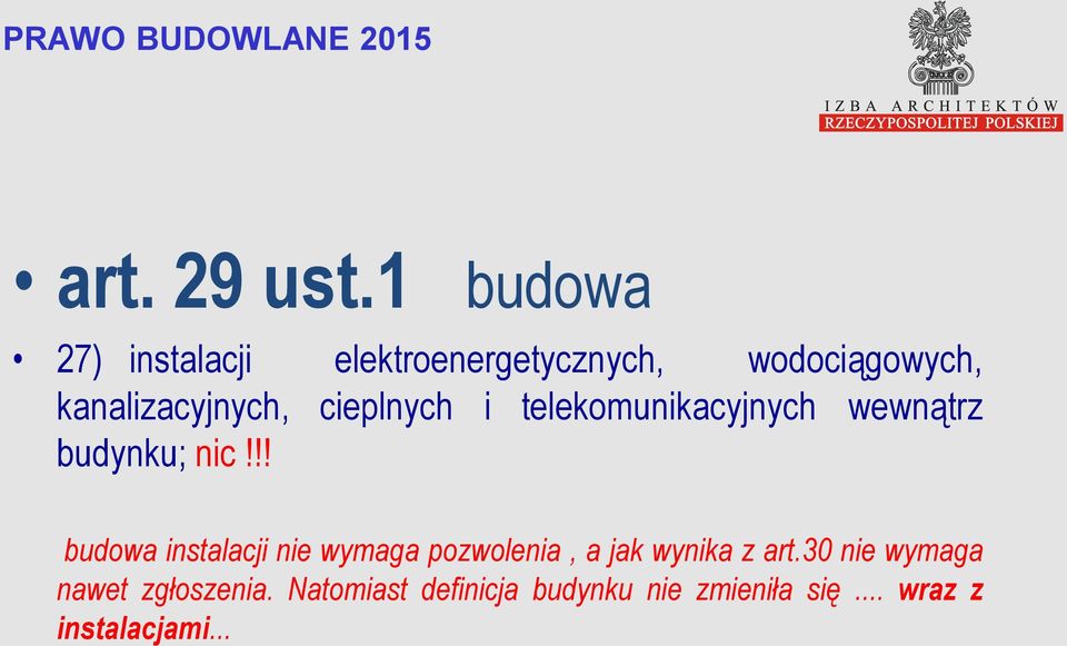 kanalizacyjnych, cieplnych i telekomunikacyjnych wewnątrz budynku; nic!
