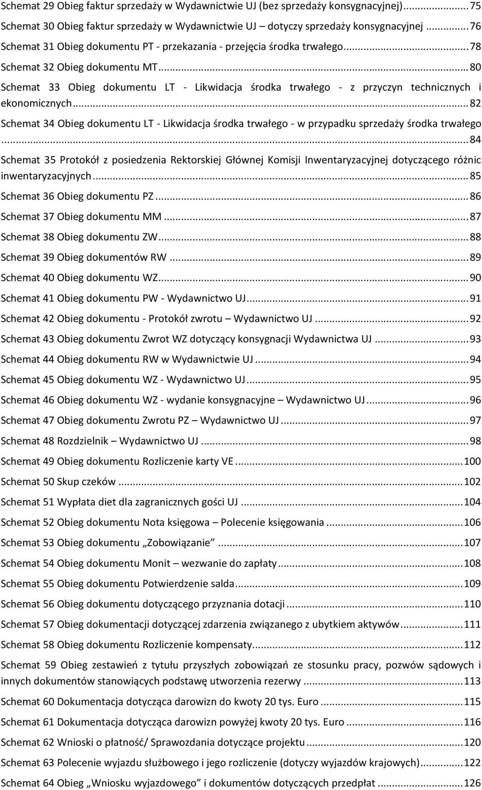 .. 80 Schemat 33 Obieg dokumentu LT - Likwidacja środka trwałego - z przyczyn technicznych i ekonomicznych.