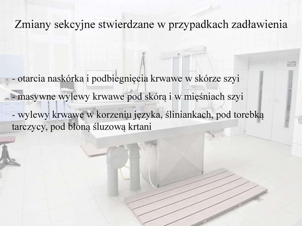 krwawe pod skórą i w mięśniach szyi - wylewy krwawe w korzeniu