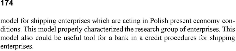 This model properly characterized the research group of