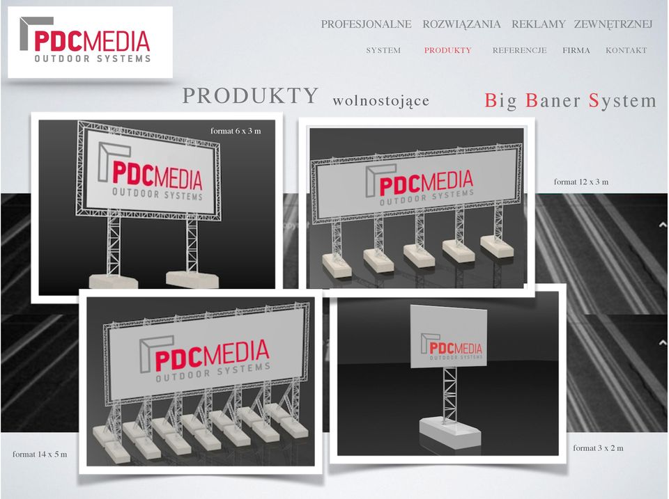 System format 12 x 3 m