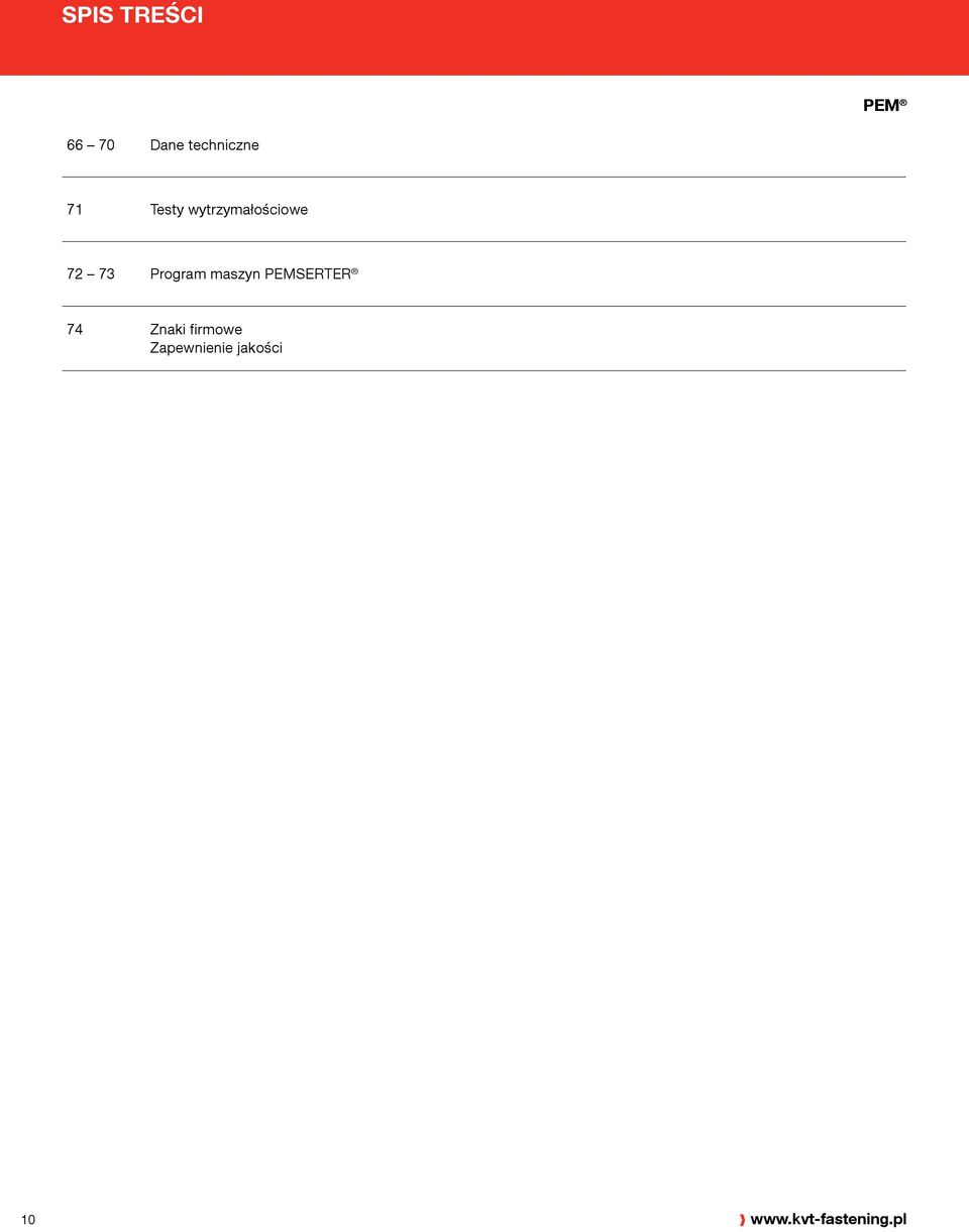 wytrzymałościowe 72 73 Program