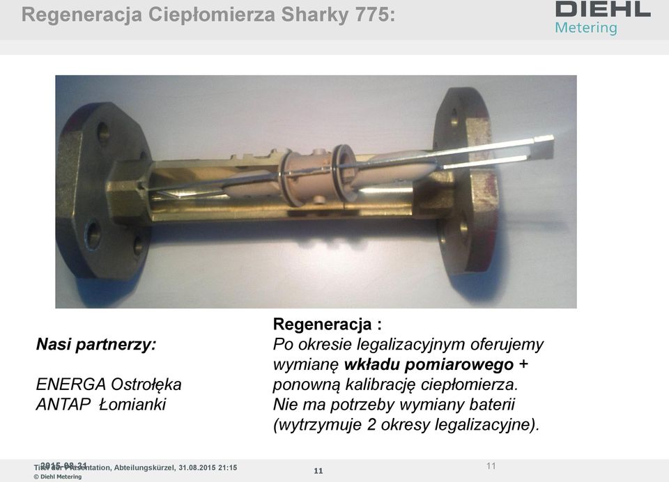 oferujemy wymianę wkładu pomiarowego + ponowną kalibrację