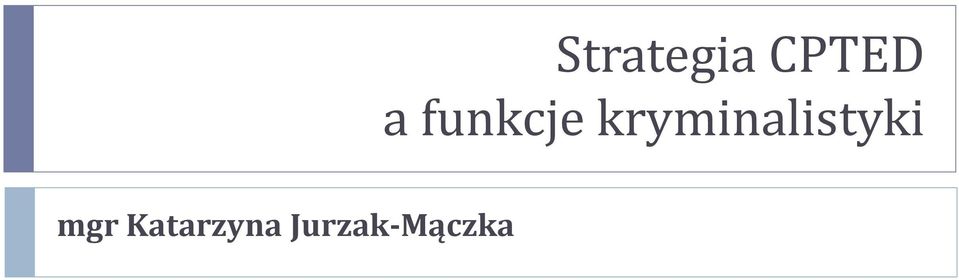 Strategia CPTED