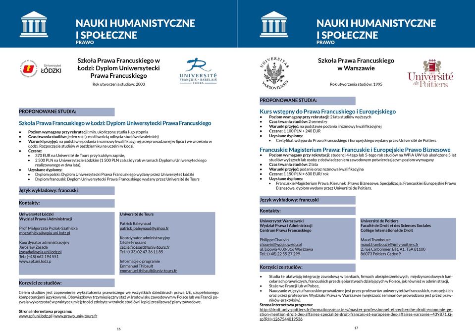 ukończone studia I-go stopnia Czas trwania studiów: jeden rok (z możliwością odbycia studiów dwuletnich) Warunki przyjęć: na podstawie podania i rozmowy kwalifikacyjnej przeprowadzonej w lipcu i we