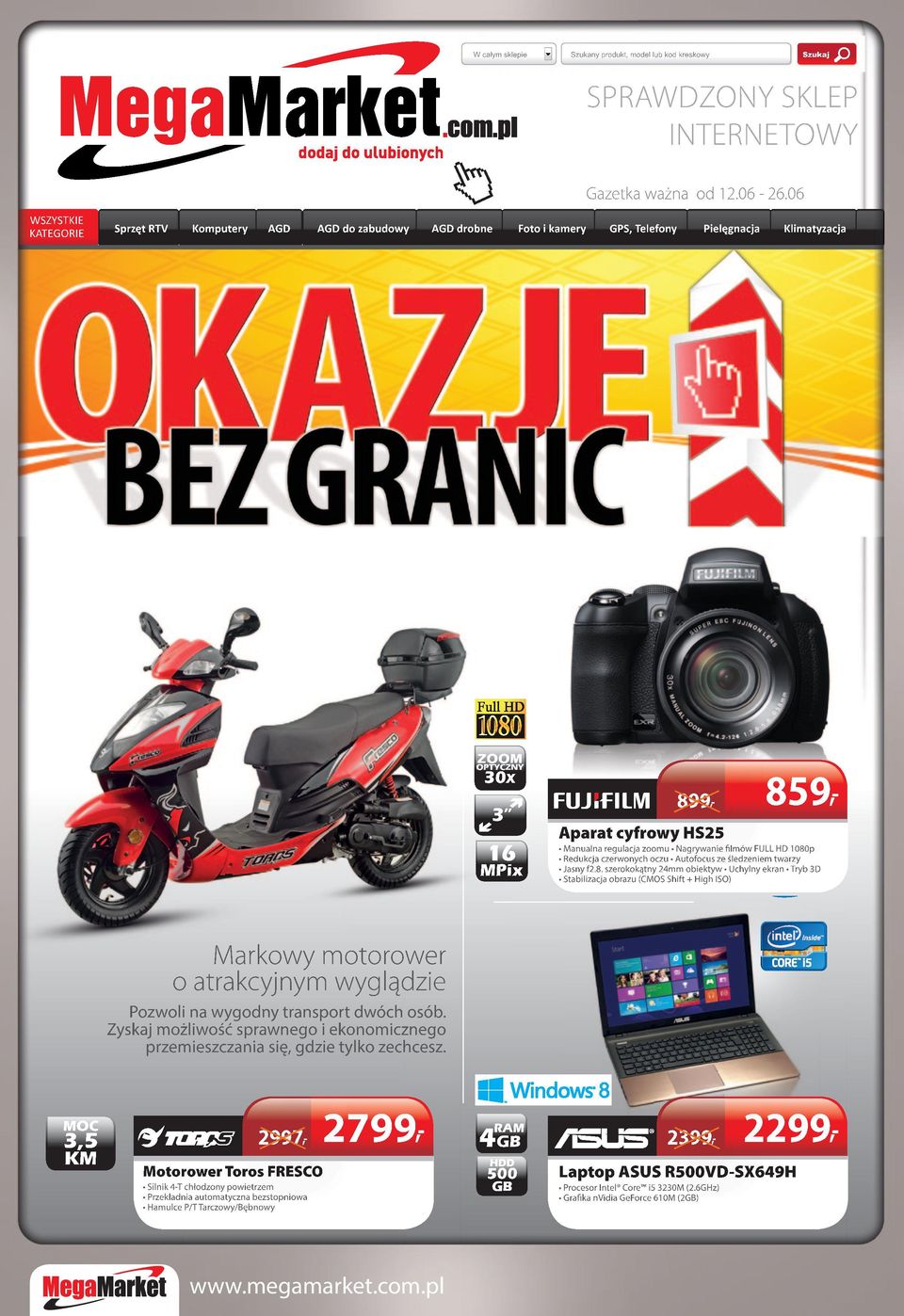 Manualna regulacja zoomu Nagrywanie filmów FU HD 1080