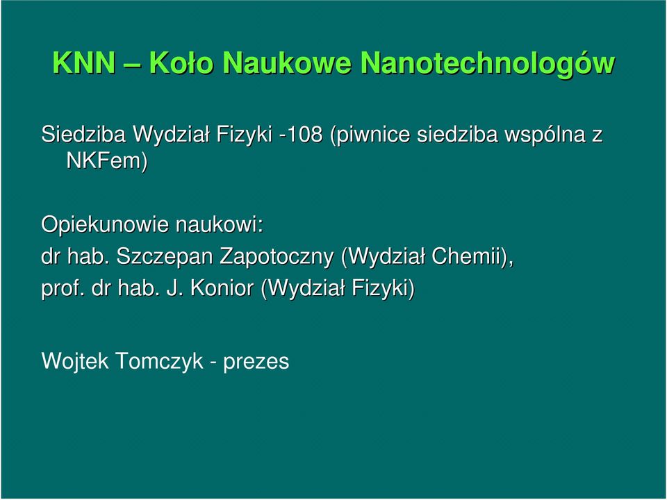naukowi: dr hab.