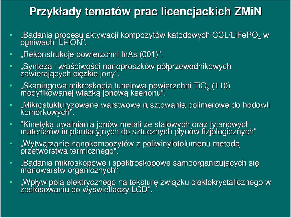 Mikrostukturyzowane warstwowe rusztowania polimerowe do hodowli komórkowych.