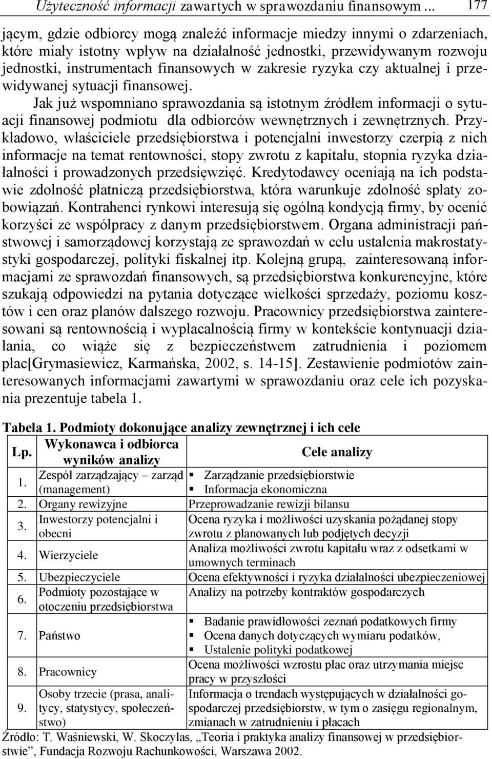 zakresie ryzyka czy aktualnej i przewidywanej sytuacji finansowej.