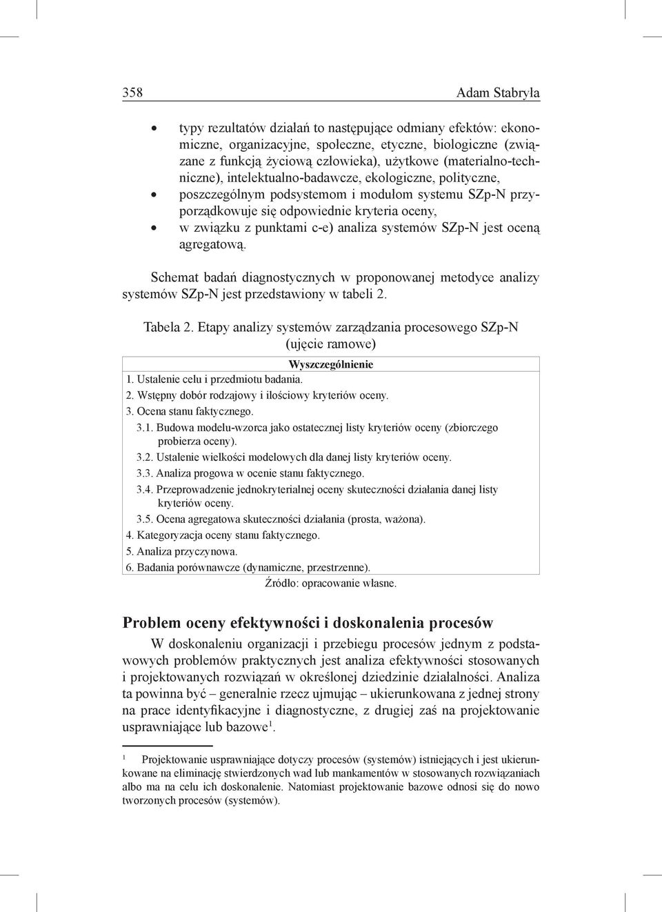 analiza systemów SZp-N jest oceną agregatową. Schemat badań diagnostycznych w proponowanej metodyce analizy systemów SZp-N jest przedstawiony w tabeli 2. Tabela 2.