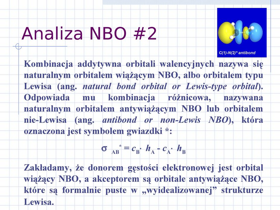 Natural Atomic Orbital And Natural Bond Orbital Analysis Pdf