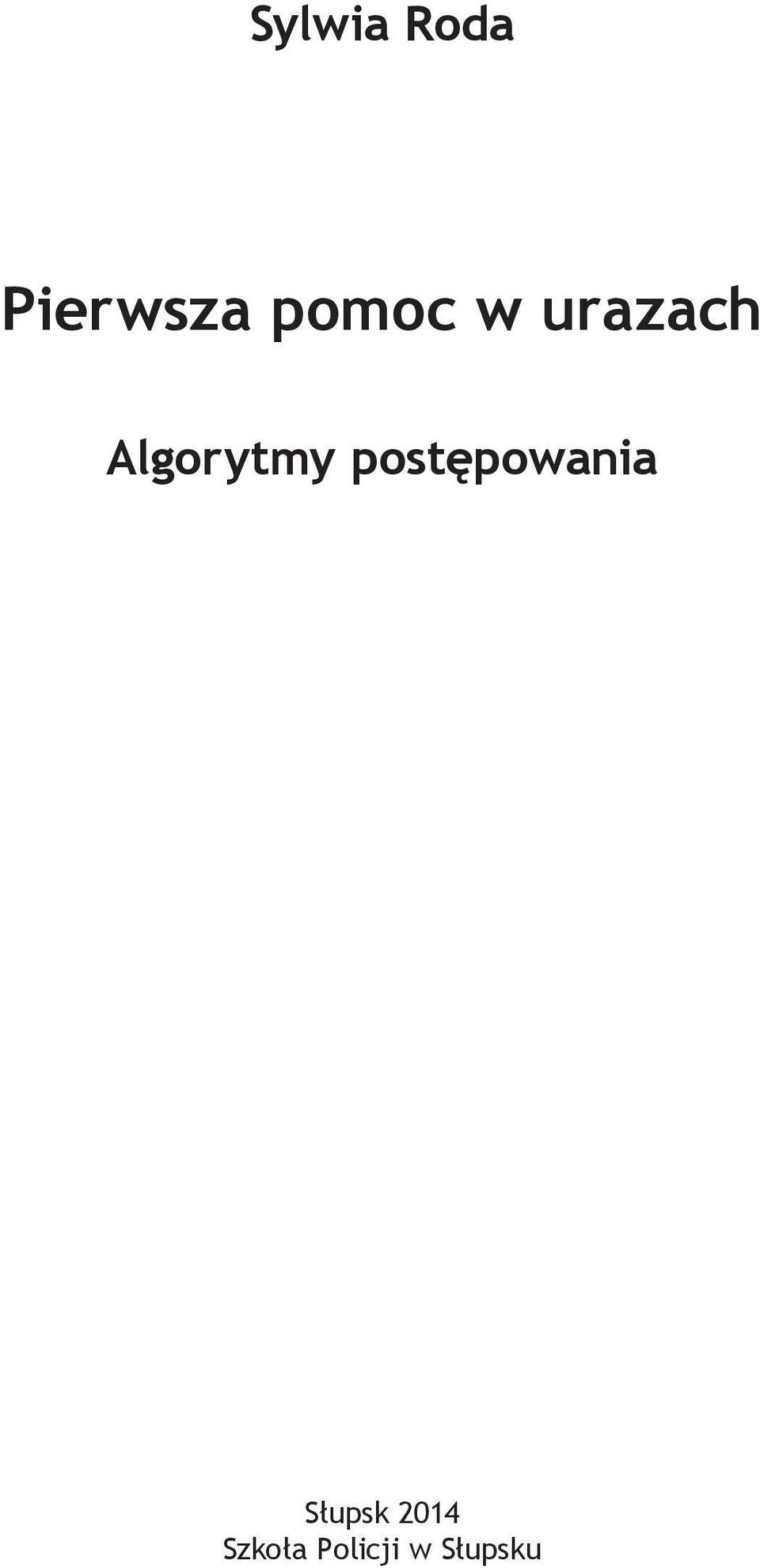 Algorytmy postępowania