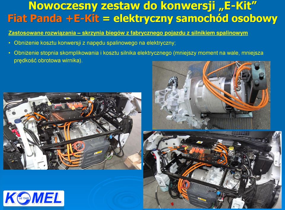 na elektrycznyś Obniżenie stopnia skomplikowania i kosztu silnika