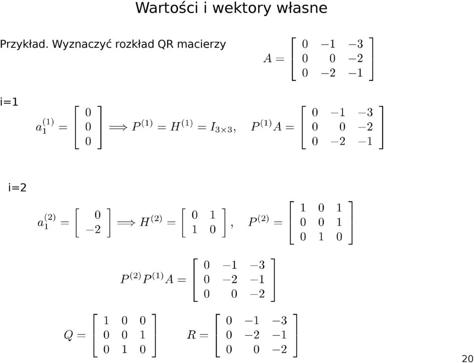 rozkład QR