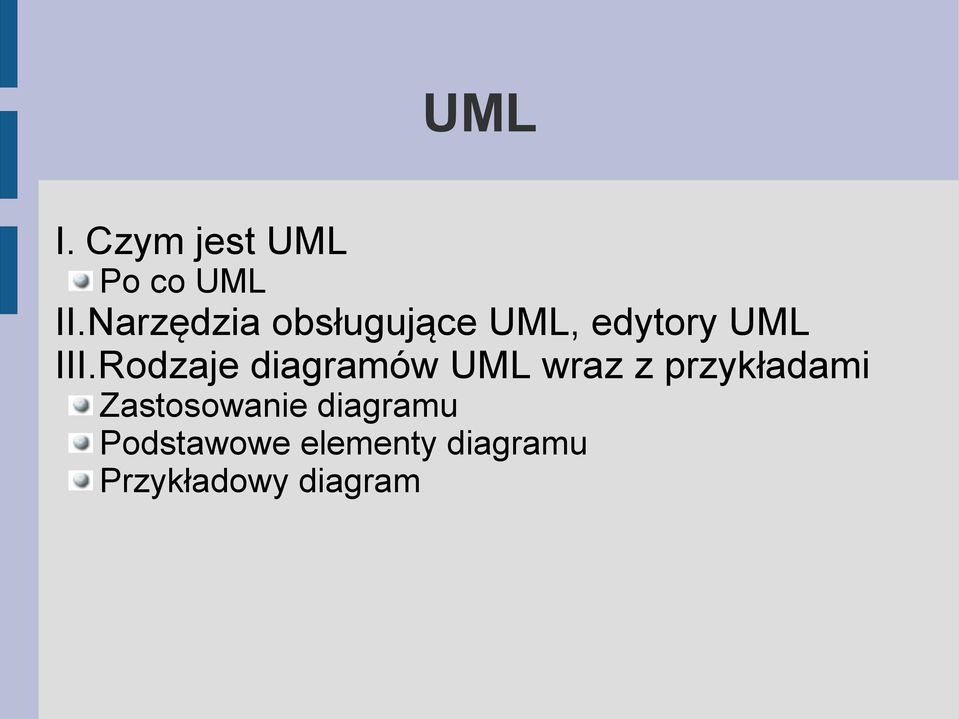 Rodzaje diagramów UML wraz z przykładami