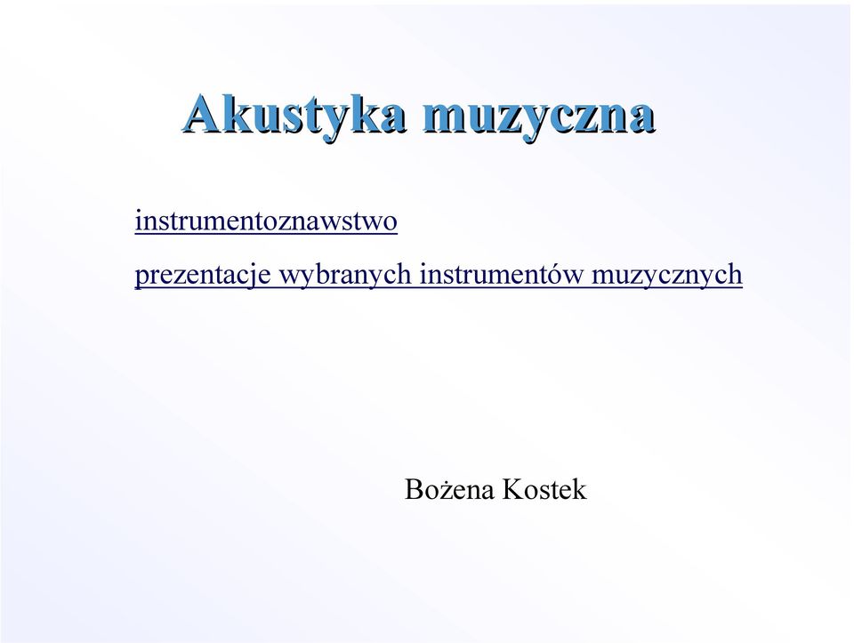 prezentacje wybranych
