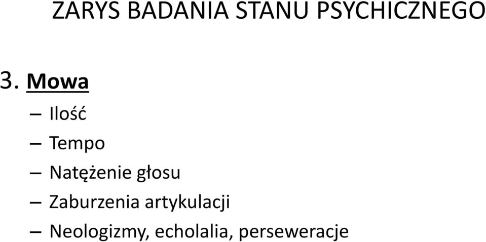 Mowa Ilość Tempo Natężenie