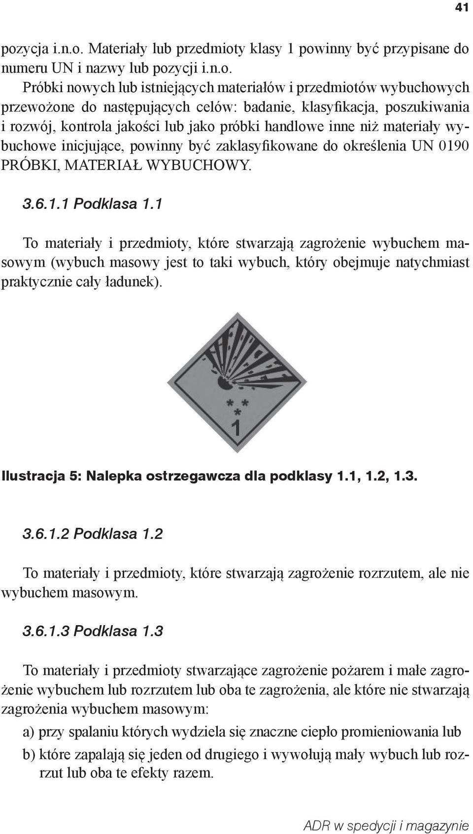 Materiały lub przedmiot