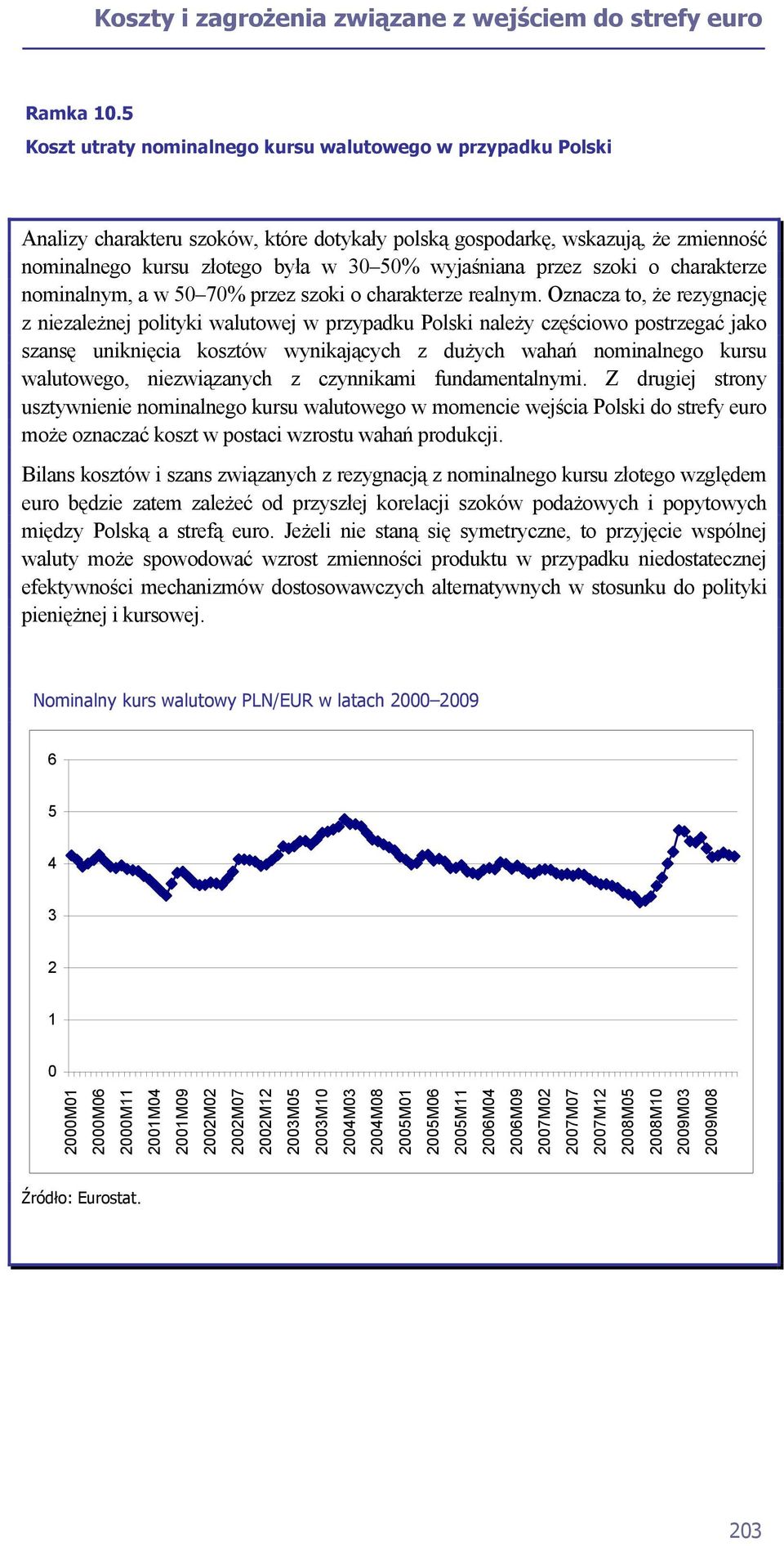 przez szoki o charakterze nominalnym, a w 50 70% przez szoki o charakterze realnym.