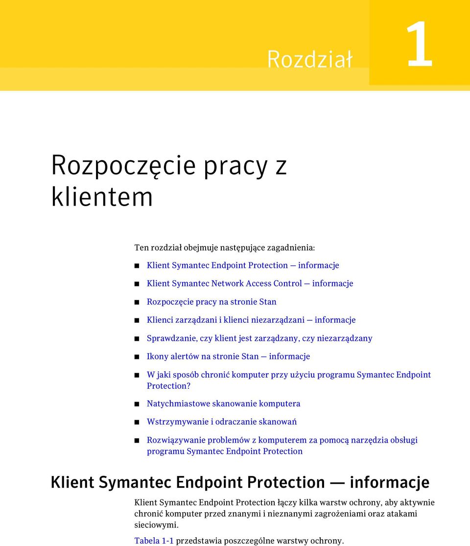 komputer przy użyciu programu Symantec Endpoint Protection?