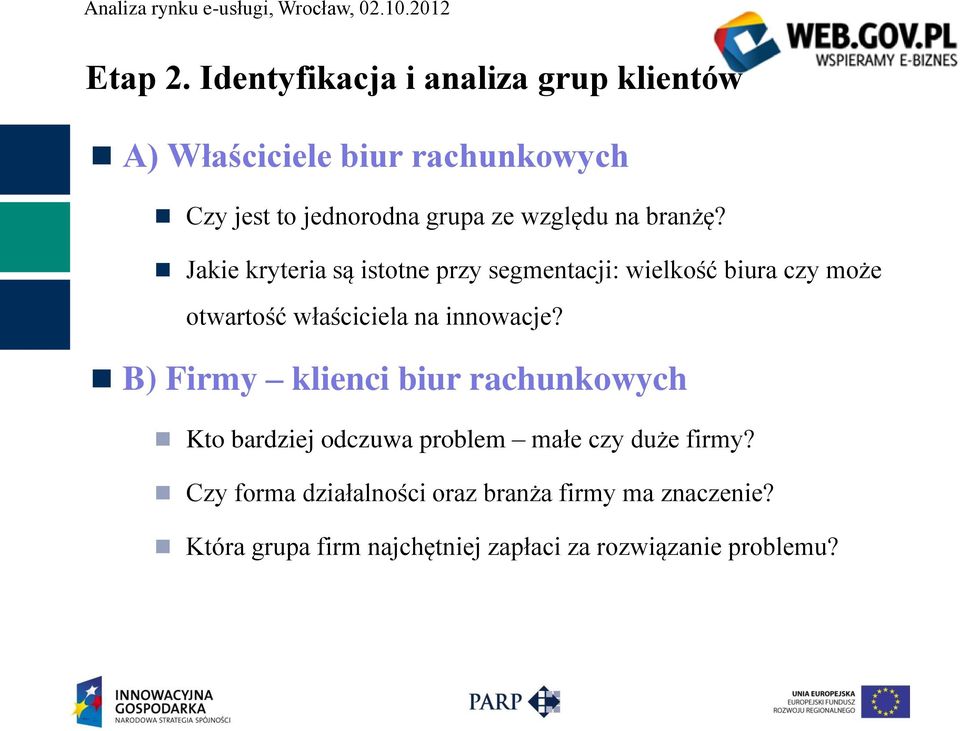 względu na branżę?