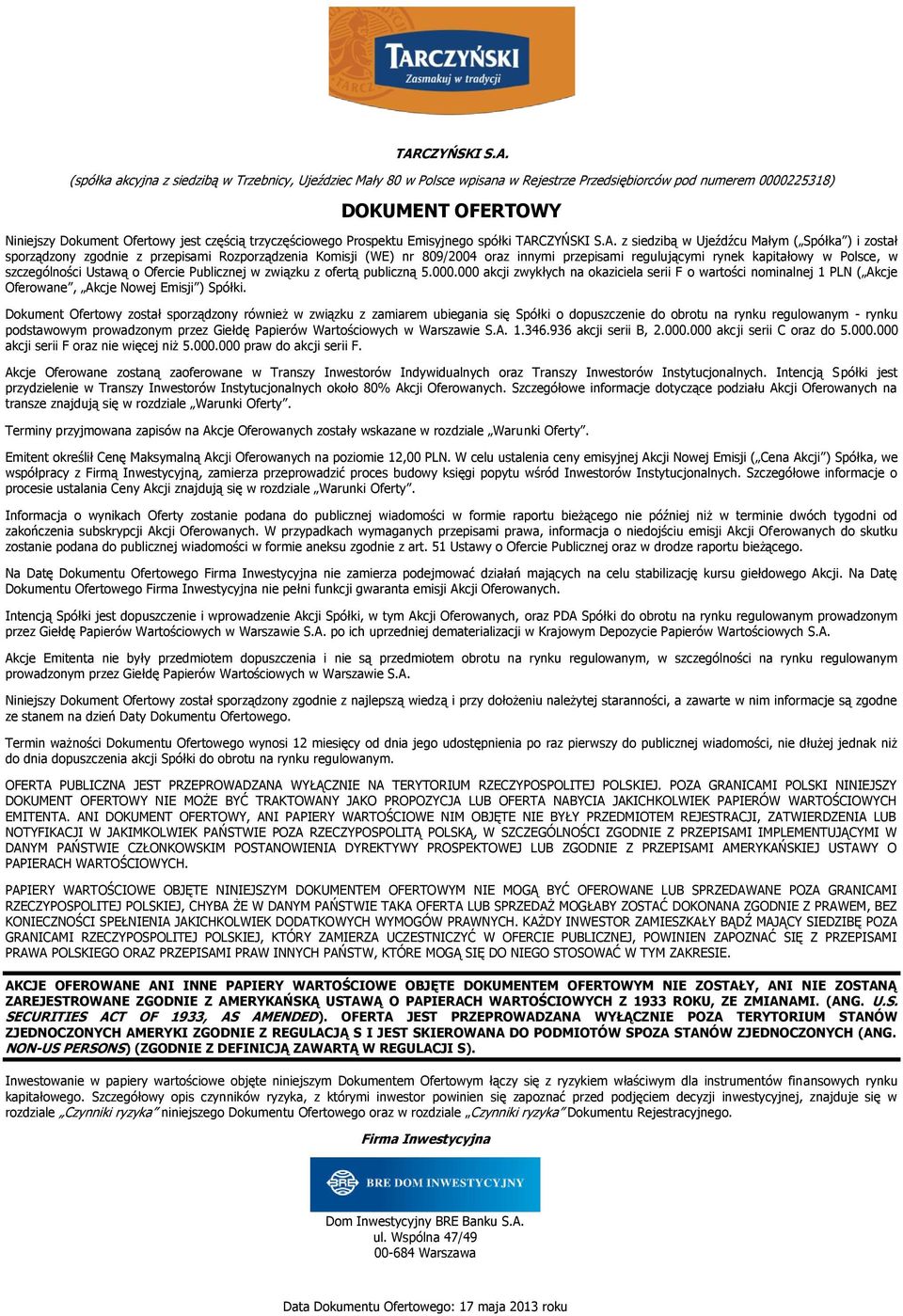 CZYŃSKI S.A.