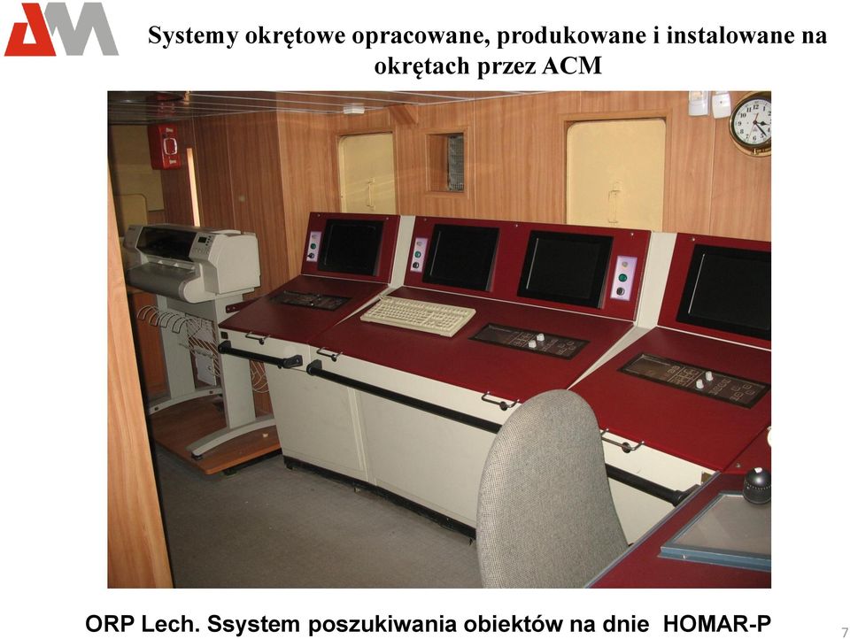 okrętach przez ACM ORP Lech.