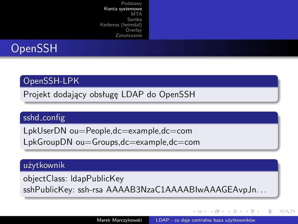 ou=groups,dc=example,dc=com użytkownik objectclass: