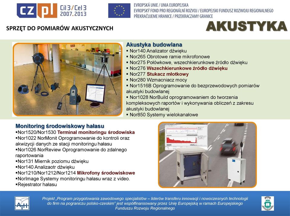 monitoringu hałasu wraz z video.