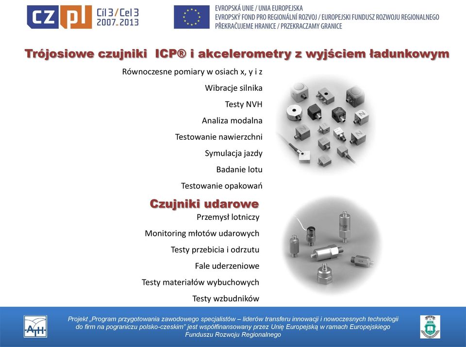 Badanie lotu Testowanie opakowań Czujniki udarowe Przemysł lotniczy Monitoring młotów