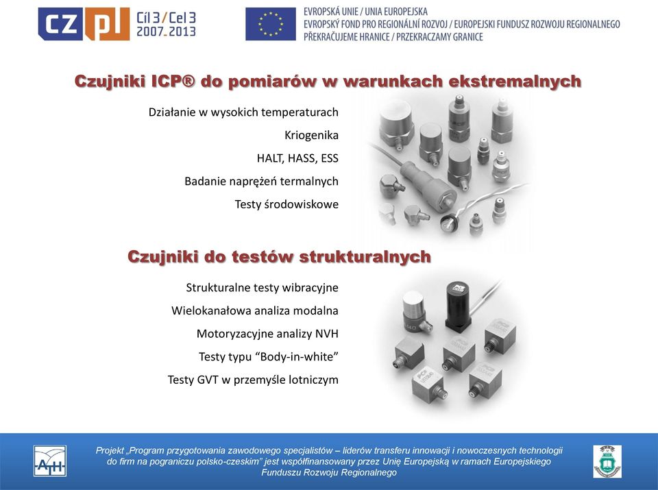 środowiskowe Czujniki do testów strukturalnych Strukturalne testy wibracyjne
