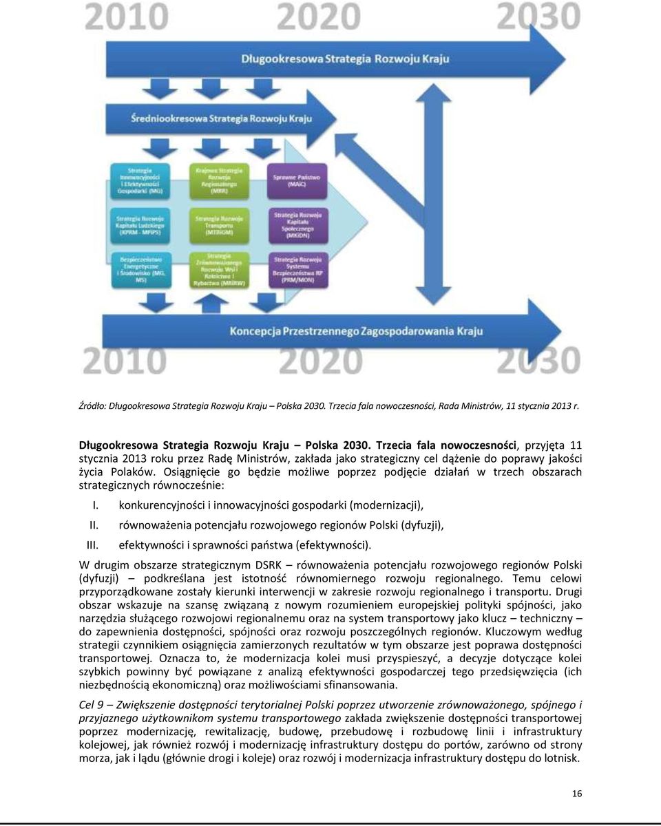 Trzecia fala nowoczesności, przyjęta 11 stycznia 2013 roku przez Radę Ministrów, zakłada jako strategiczny cel dążenie do poprawy jakości życia Polaków.