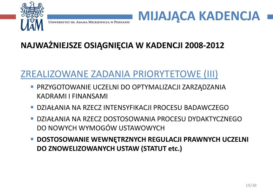 INTENSYFIKACJI PROCESU BADAWCZEGO DZIAŁANIA NA RZECZ DOSTOSOWANIA PROCESU DYDAKTYCZNEGO DO NOWYCH