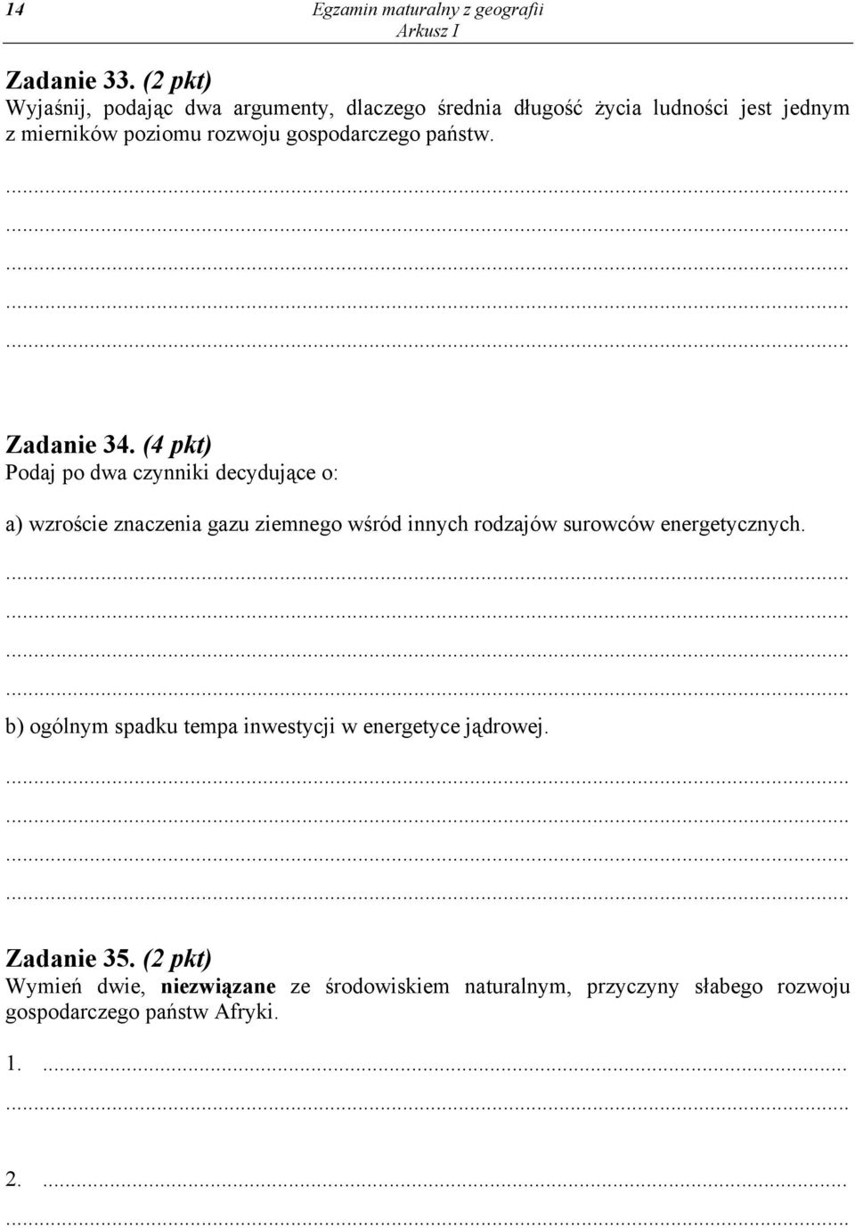 gospodarczego państw. Zadanie 34.