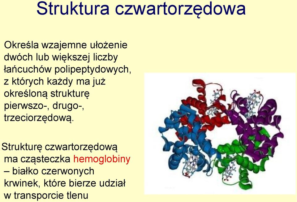 strukturę pierwszo-, drugo-, trzeciorzędową.