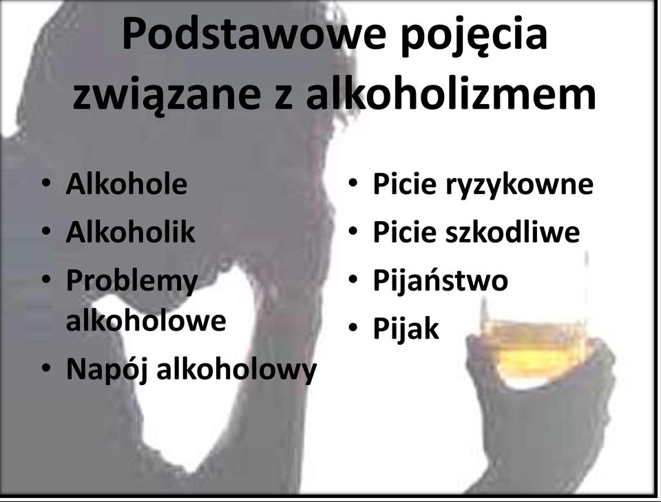 Problemy alkoholowe Napój alkoholowy