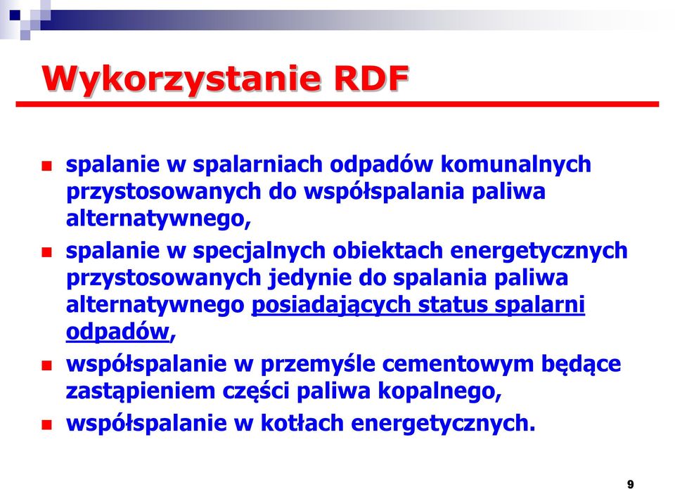 do spalania paliwa alternatywnego posiadających status spalarni odpadów, współspalanie w