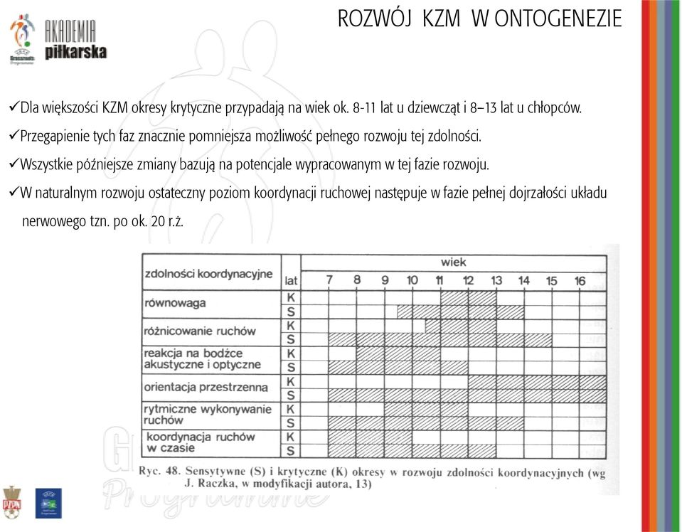 Przegapienie tych faz znacznie pomniejsza możliwość pełnego rozwoju tej zdolności.