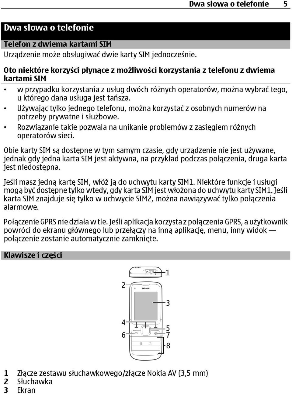Używając tylko jednego telefonu, można korzystać z osobnych numerów na potrzeby prywatne i służbowe. Rozwiązanie takie pozwala na unikanie problemów z zasięgiem różnych operatorów sieci.