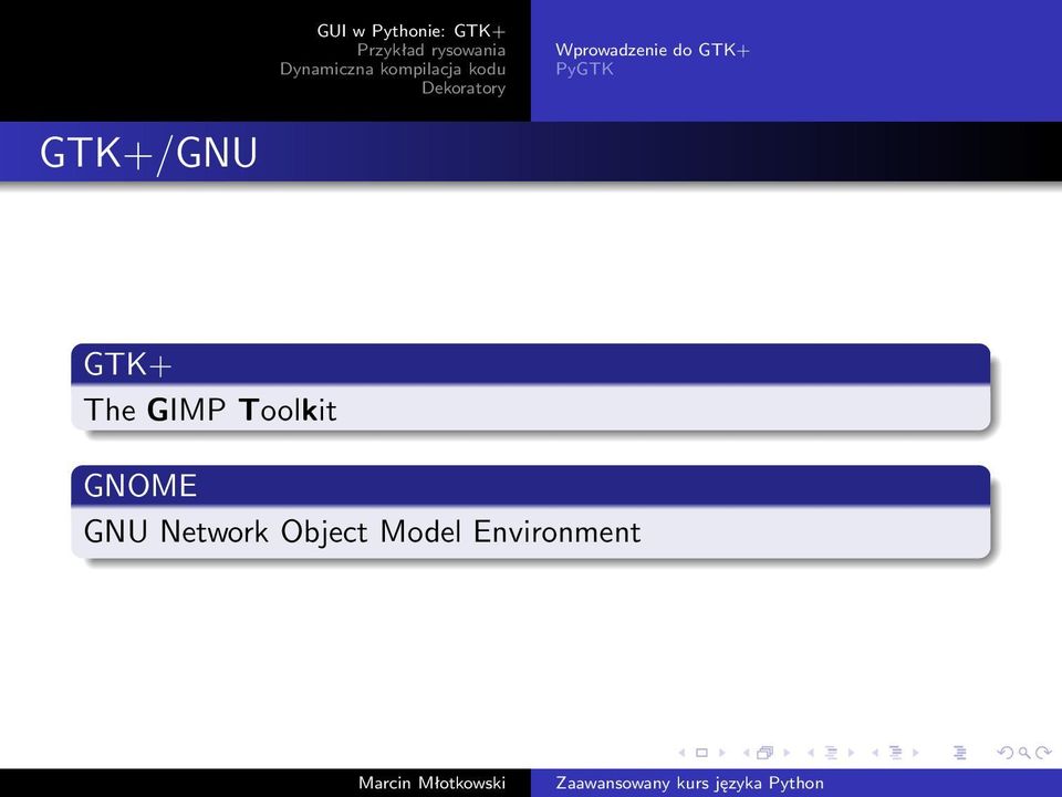 GIMP Toolkit GNOME GNU
